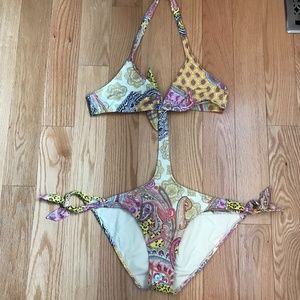 Monokini with Genuine Swarovski Crystals - OndadeMar size 8